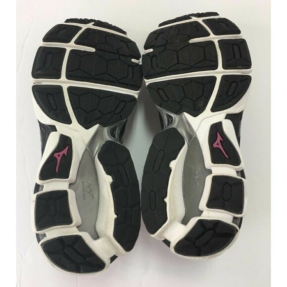 Mizuno Wave Horizon 3 Women's Running Shoes Black/Purple/White Size 8 - Picture 4 of 5